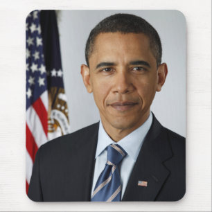 Portret van de president van Barack Obama Muismat