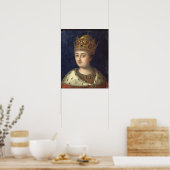 Portret van de Regent Sophia, 1772 Poster (Keuken)
