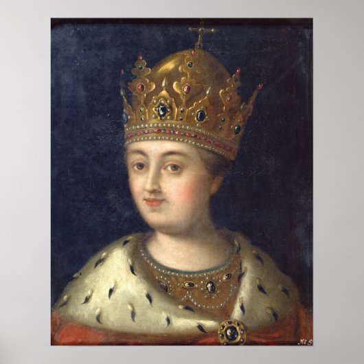 Portret van de Regent Sophia, 1772 Poster (Voorkant)