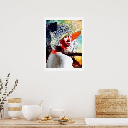 Portret van de renaissancevrouw van Harlem Poster (Keuken)