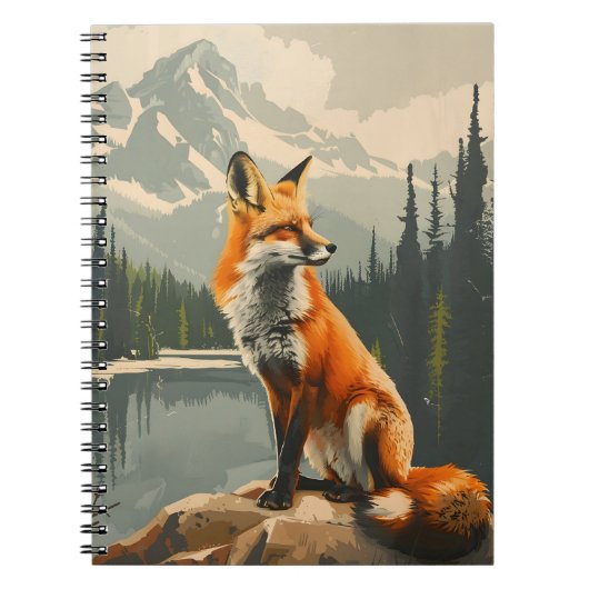 Portret van de Rode Fox Notitieboek (Voorkant)