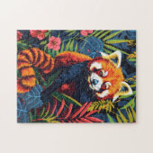 Portret van de Rode Panda Legpuzzel (Horizontaal)