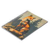  portret van de rode vos notitieboek (Linkerzijde)