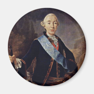 Portret van de Russische keizer Peter III. Door Pf Magneet