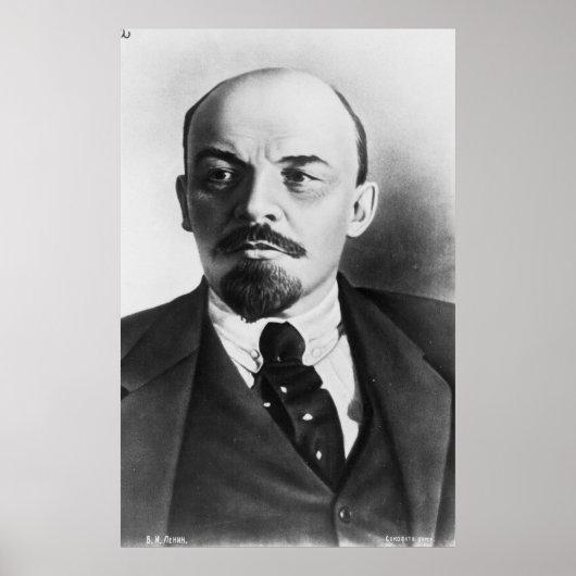 Portret van de Russische Vladimir Ilyich Lenin Poster (Voorkant)