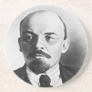 Portret van de Russische Vladimir Ilyich Lenin Zandsteen Onderzetter