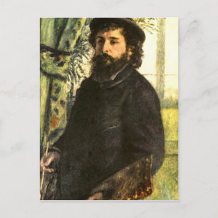 Portret van de schilder Claude Monet door Renoir Briefkaart
