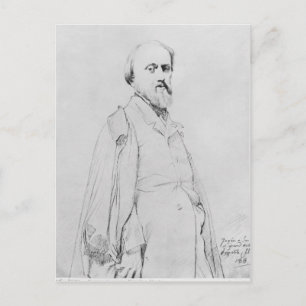 Portret van de schilder Hippolyte Flandrin Briefkaart