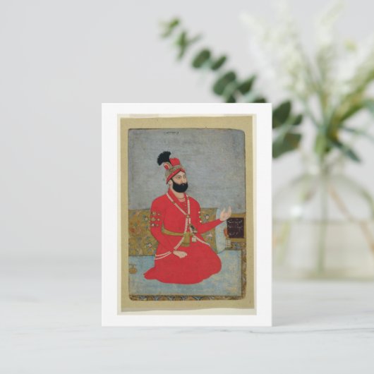 Portret van de Sjah Afshar van Nadir van Perzië Briefkaart (Staand voorkant)