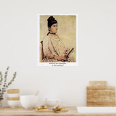 Portret van de sterrendochter Giovanni Fattori Poster (Keuken)