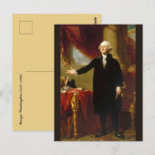 Portret van de stichter George Washington USA Briefkaart (Voorkant / Achterkant)
