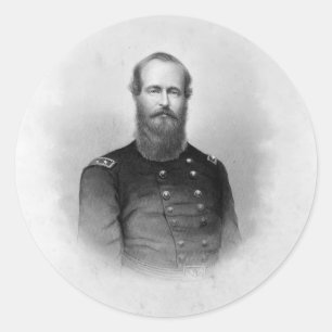 Portret van de stickers van Ulysses S. Grant