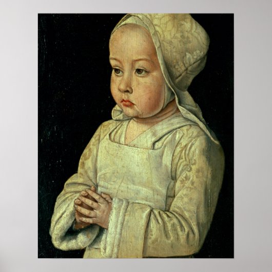 Portret van de Suzanne van Bourbon (1491-1521)-doc Poster (Voorkant)