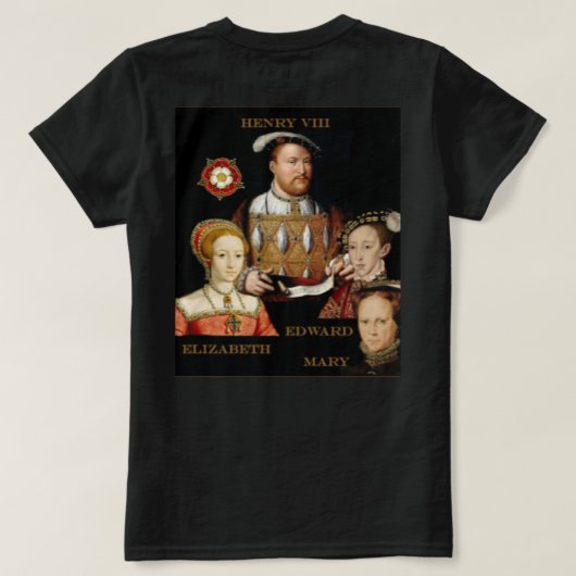 Portret van de Tudors T-shirt (Design achterkant)