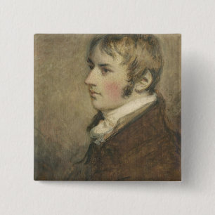Portret van de twintig jaar John Constable (1776-1 Vierkante Button 5,1 Cm