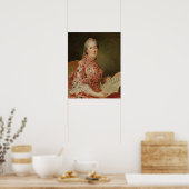 Portret van de Victoire van Frankrijk Poster (Keuken)