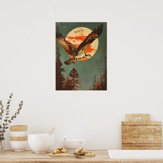  portret van de visarend poster (Keuken)