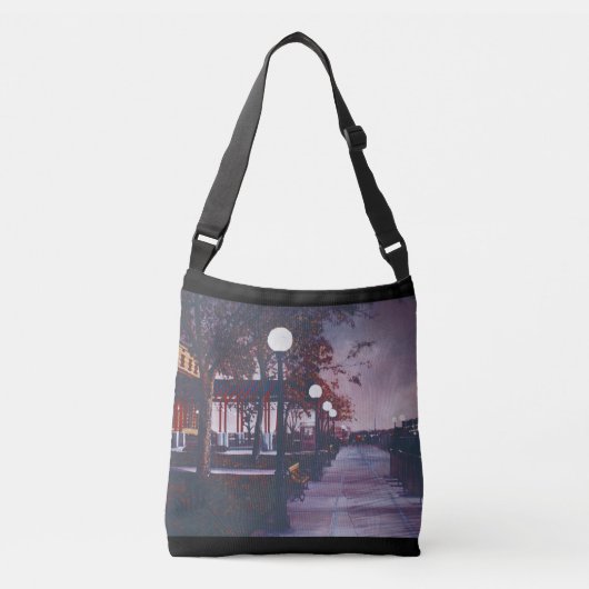 Portret van de Vrijheid, Ellis Island Crossbody Tas (Voorkant)