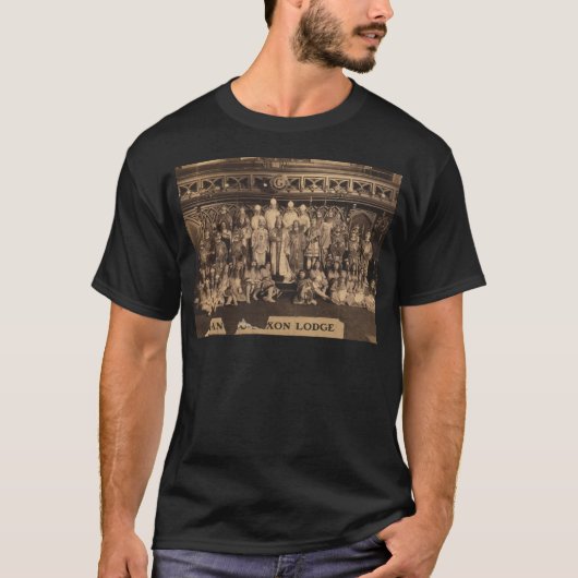 Portret van de vrijmetselaars van de Anglo-Saxon L T-shirt (Voorkant)