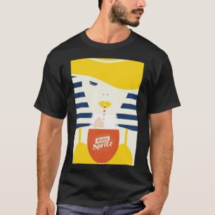 portret van de vrouw en aperol spritz t-shirt