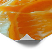 Portret van de vrouw tussen de Sinaasappels - Fres Poster (Hoek)