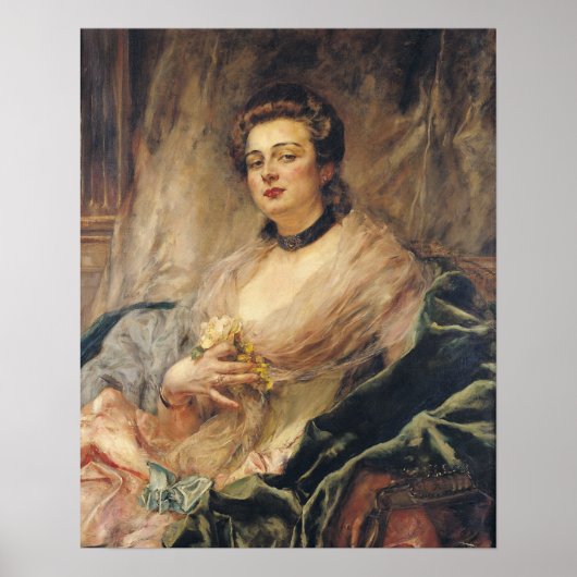 Portret van de vrouw van de kunstenaar poster (Voorkant)