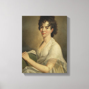 Portret van de weduwnaar Constanze Mozart, 1802 Canvas Afdruk