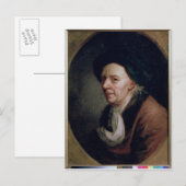 Portret van de wiskundige Leonard Euler Briefkaart (Voorkant / Achterkant)