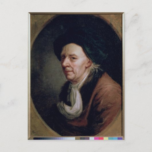 Portret van de wiskundige Leonard Euler Briefkaart (Voorkant)