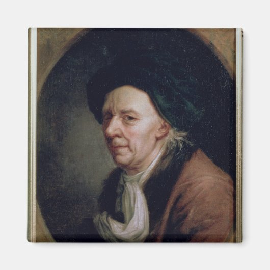 Portret van de wiskundige Leonard Euler Magneet (Voorkant)