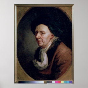 Portret van de wiskundige Leonard Euler Poster