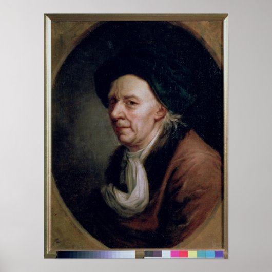 Portret van de wiskundige Leonard Euler Poster (Voorkant)