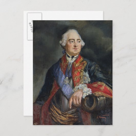 Portret van de wiskundige Leonhard Euler Briefkaart (Voorkant / Achterkant)