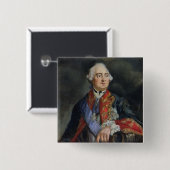 Portret van de wiskundige Leonhard Euler Vierkante Button 5,1 Cm (Voorkant /achterkant)