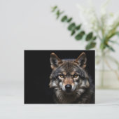 Portret van de wolf briefkaart (Staand voorkant)