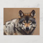 Portret van de wolf briefkaart (Voorkant)