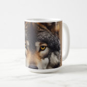 Portret van de wolf koffiemok (Voorkant rechts)