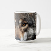 Portret van de wolf koffiemok (Voorkant rechts)
