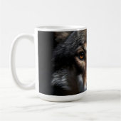 Portret van de wolf koffiemok (Links)