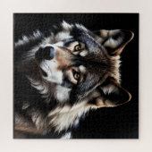 Portret van de wolf legpuzzel (Horizontaal)