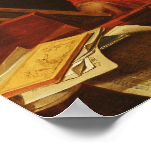 Portret van de zanger Anna Borunova, 1821 Poster (Hoek)