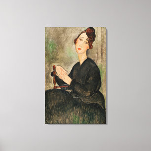 Portret van Dedie Hayden, 1918 Canvas Afdruk