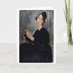 Portret van Dedie, Modigliani Kaart