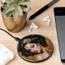 Portret van Delania Tracia AI Art van Xzendor7