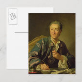 Portret van Denis Diderot 1767 Briefkaart (Voorkant / Achterkant)