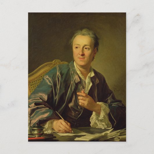 Portret van Denis Diderot 1767 Briefkaart (Voorkant)