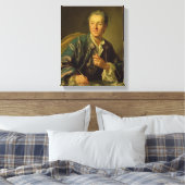 Portret van Denis Diderot 1767 Canvas Afdruk (Insitu (Slaapkamer))