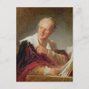 Portret van Denis Diderot c.1769 Briefkaart