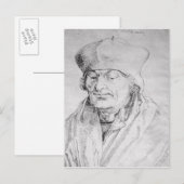 Portret van Desiderius Erasmus 1520 Briefkaart (Voorkant / Achterkant)