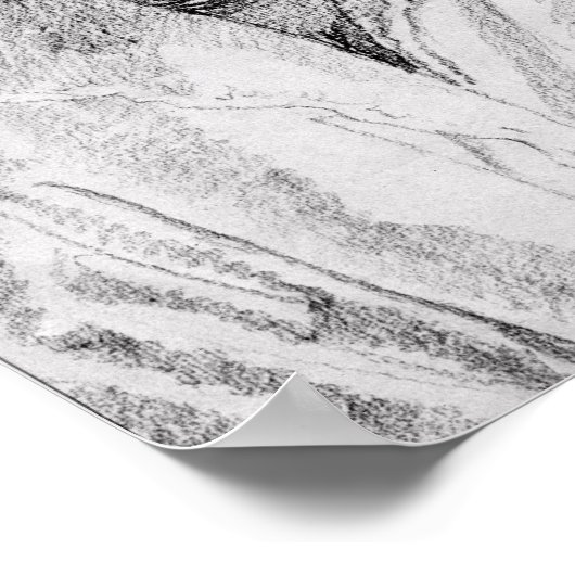 Portret van Desiderius Erasmus 1520 Poster (Hoek)